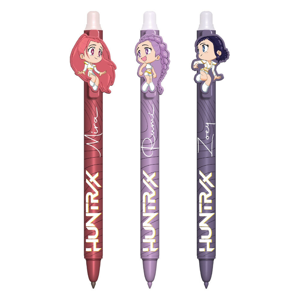 blister of 3 erasable pens kpop demon hunters