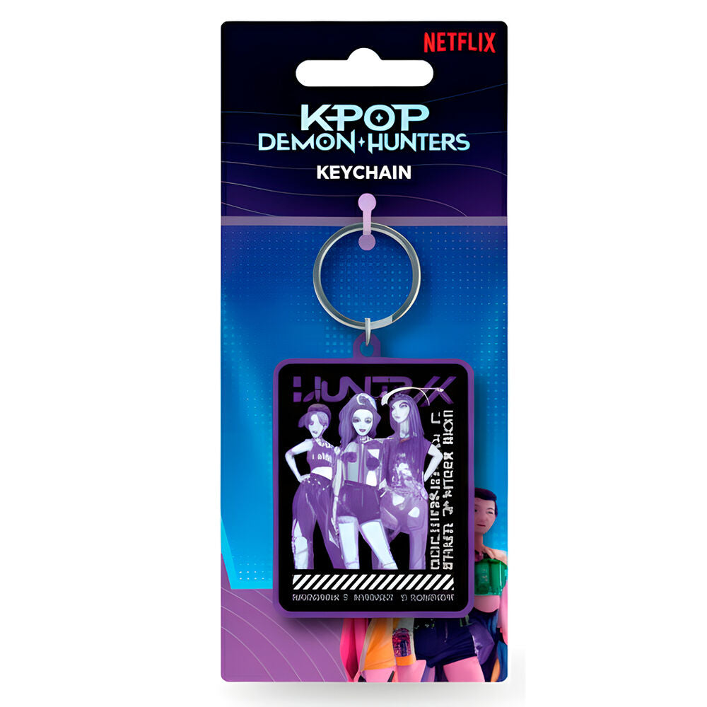 huntrix kpop demon hunters keychain