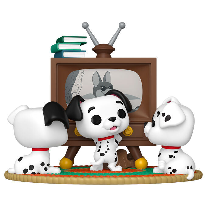 figure pop moment disney 101 dalmatians rolly patch & lucky with tv