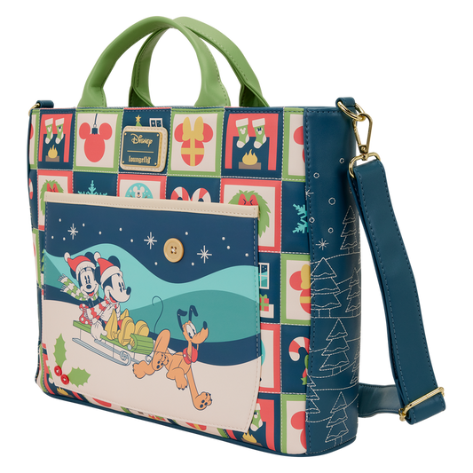 Mickey & Minnie Holiday Disney Loungefly Backpack Bag