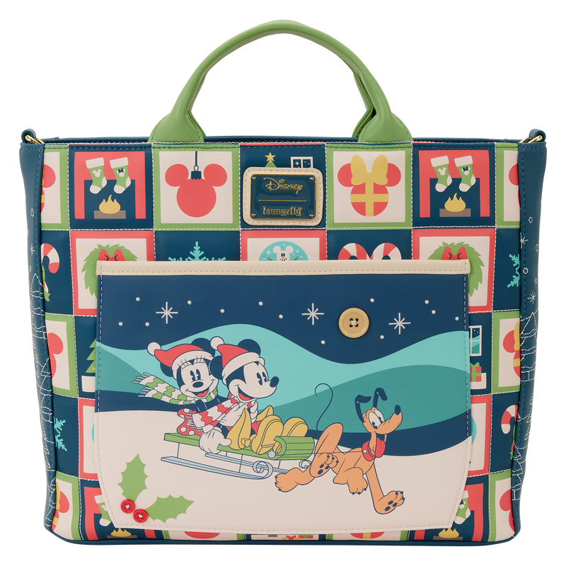 mickey & minnie holiday disney loungefly backpack bag