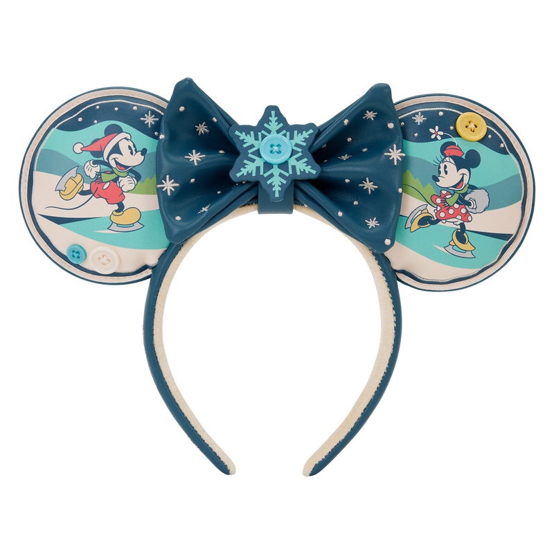 mickey & minnie mouse holiday disney loungefly ear headbands