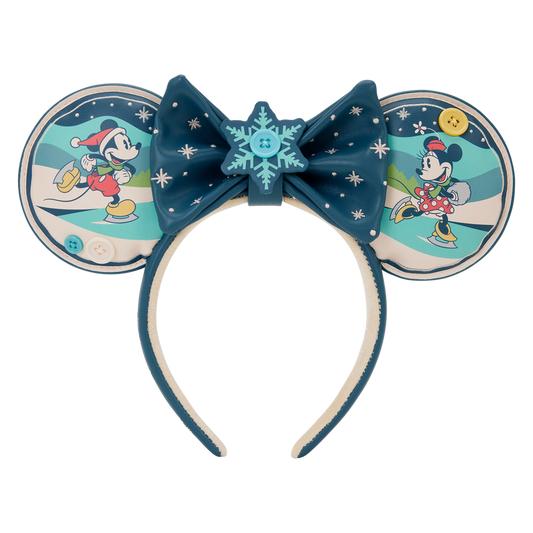 mickey & minnie mouse holiday disney loungefly ear headbands
