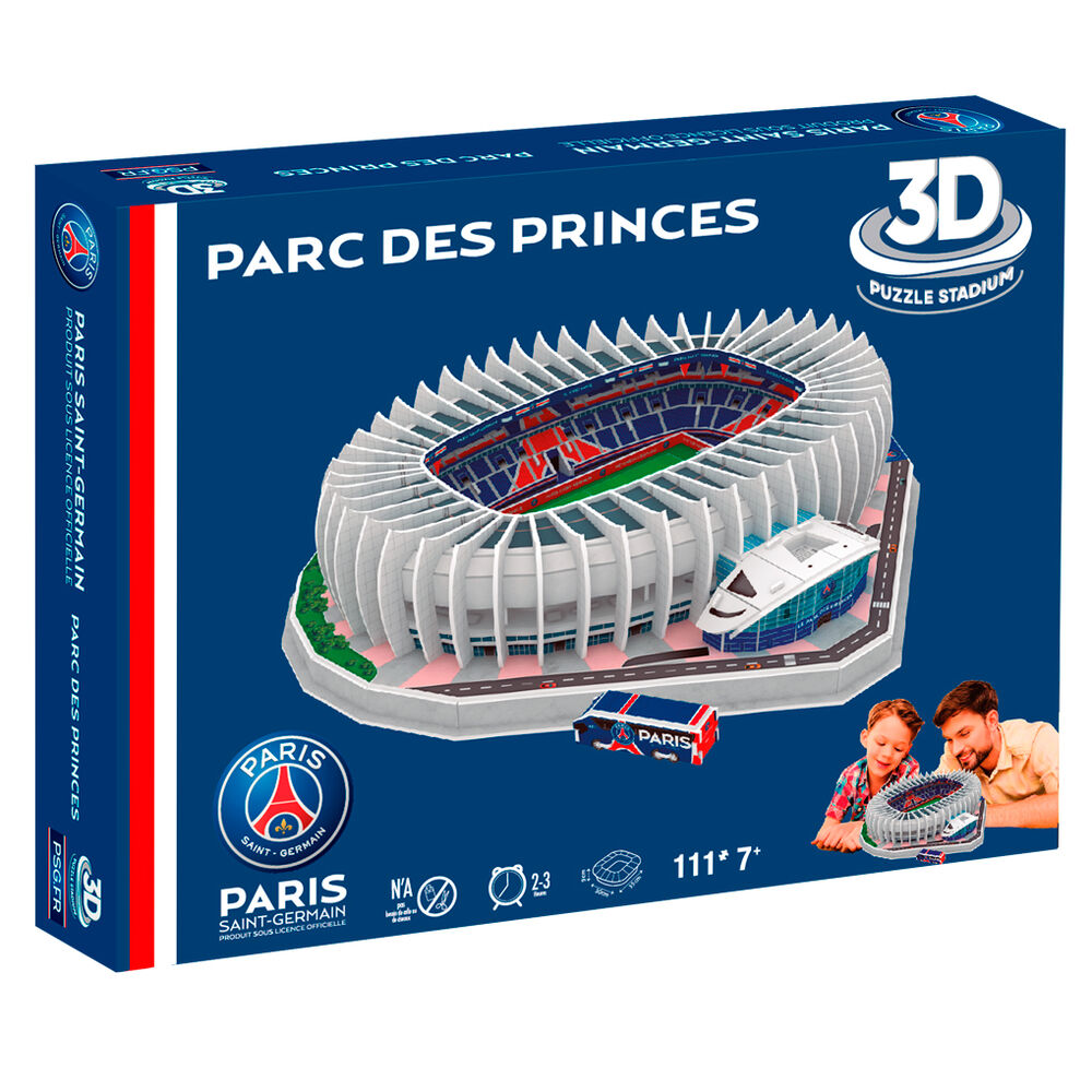 Quebra-cabeça 3D Estádio Parc des Princes Paris Saint Germain 111 peças