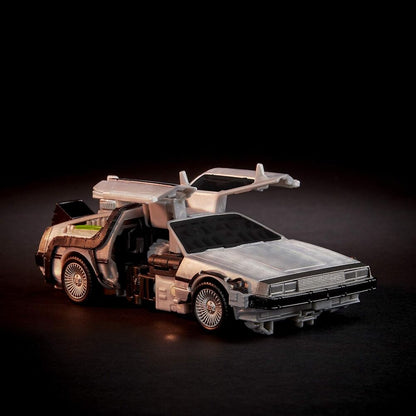 gigawatt delorean back to the future transformers figure 14cm