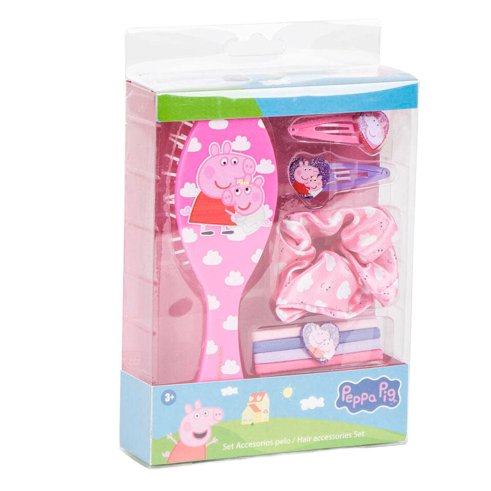 peppa pig hair accessory set