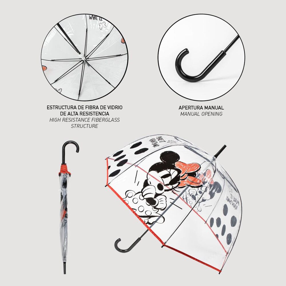 Parasol ręczny Myszka Minnie Disney 60 cm