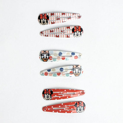 Blister pack of 6 Minnie Mouse Disney hair clips