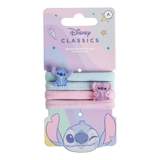 blister of 4 angel & stitch disney scrunchies