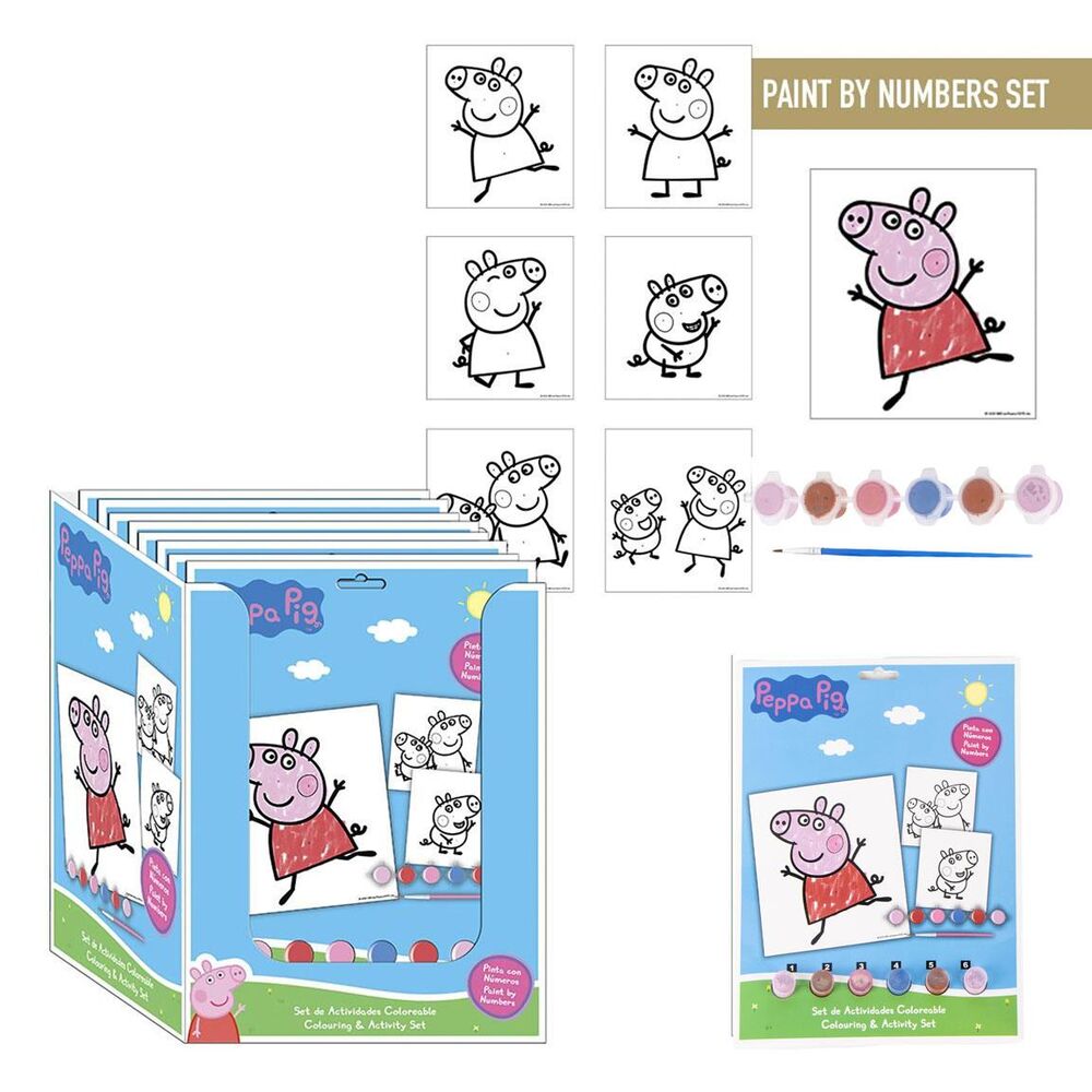 peppa pig colorable stationery set