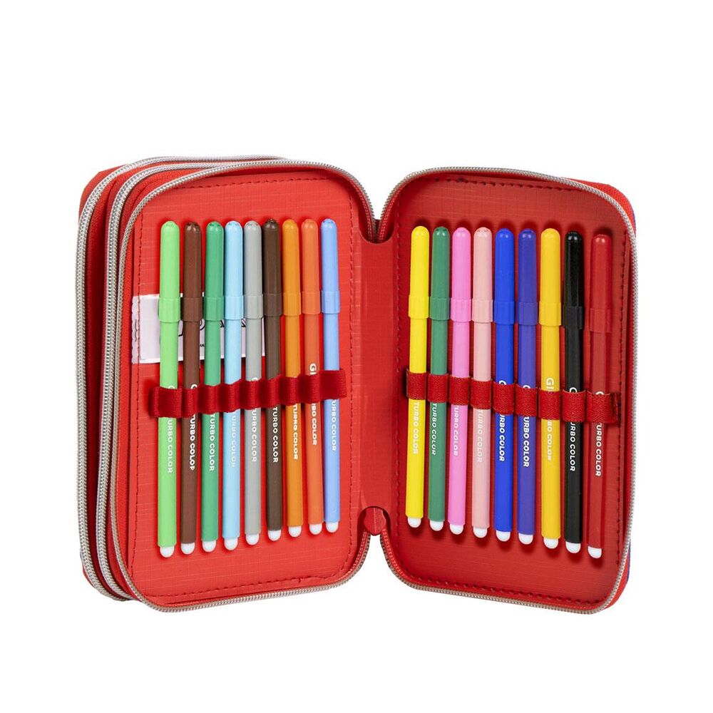 Spiderman Marvel triple pencil case