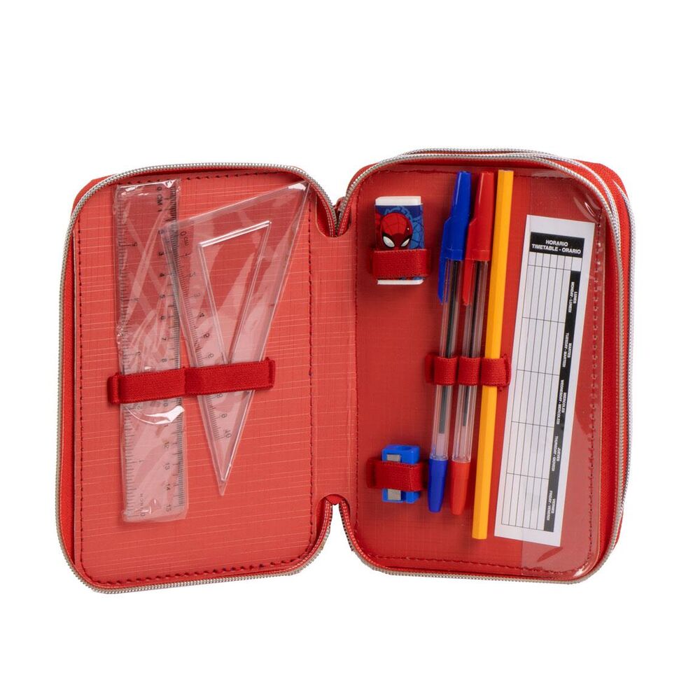 Spiderman Marvel triple pencil case