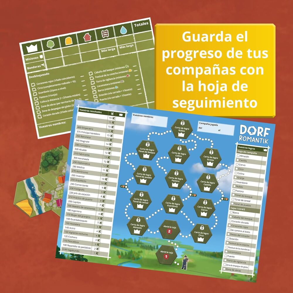 Jogo de tabuleiro Dorfromantik (espanhol)