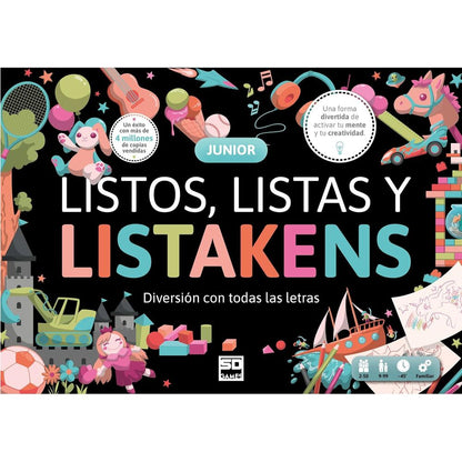 Lists Lists and Listakens Junior board game (Spanish)