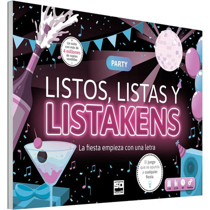 lists and listakens party board game in spanish