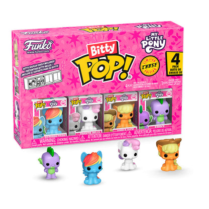 blister of 4 bitty pop my little pony rainbow dash figures