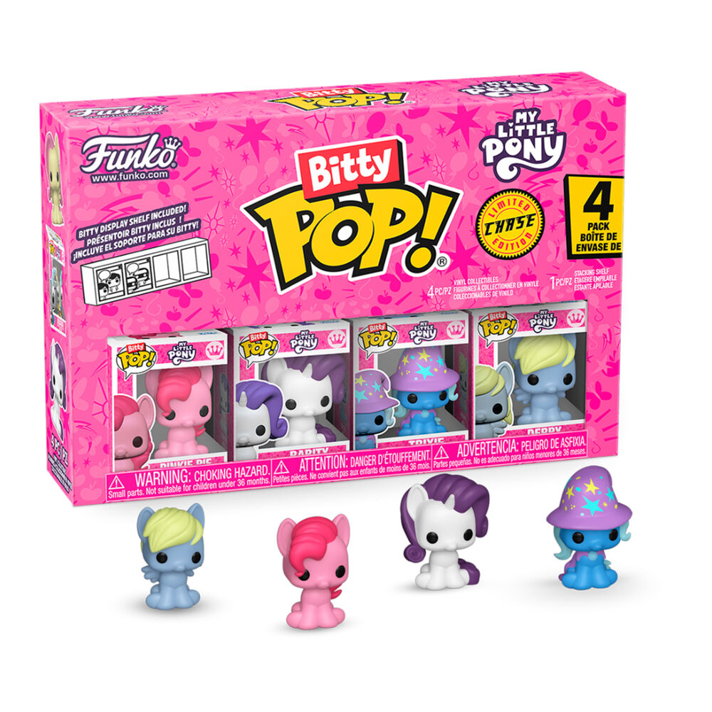 blister 4 figures bitty pop my little pony pinkie pie