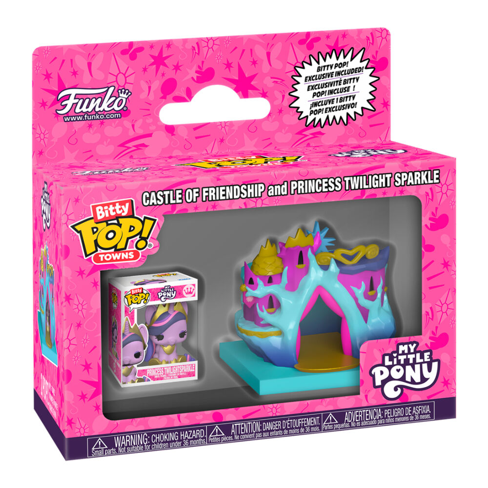 Figura Bitty POP Town My Little Pony Castelo da Amizade e Princesa Twilight Sparkle