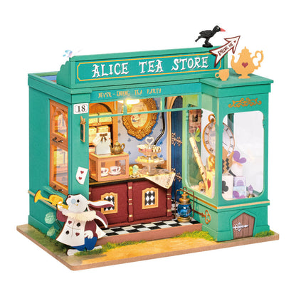 alice's tea shop model kit 136pcs
