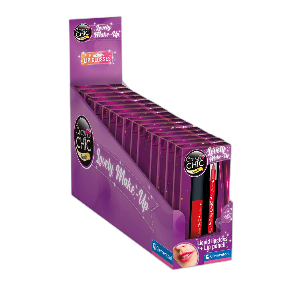 cherry crazy chic lip gloss  lipstick set
