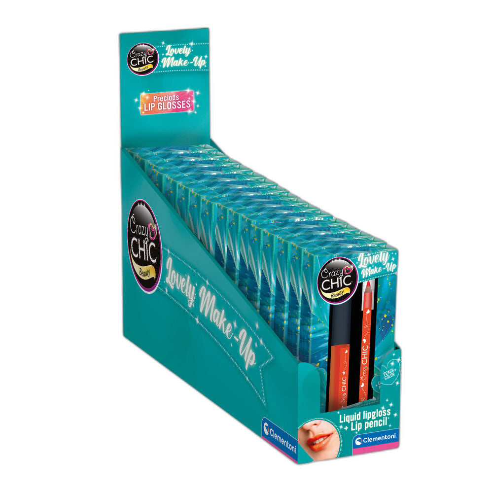 peach crazy chic lip gloss  lipstick set