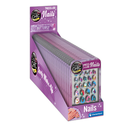 butterfly crazy chic nail set