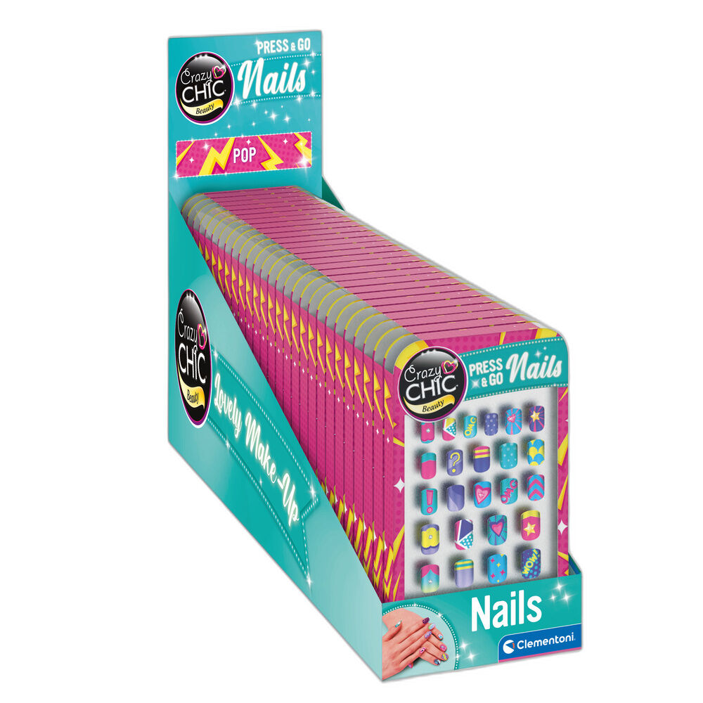 pop crazy chic nail set