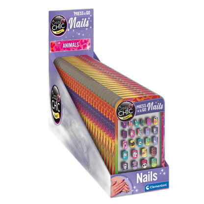 crazy chic animals nail set