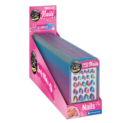 glamour crazy chic nail set