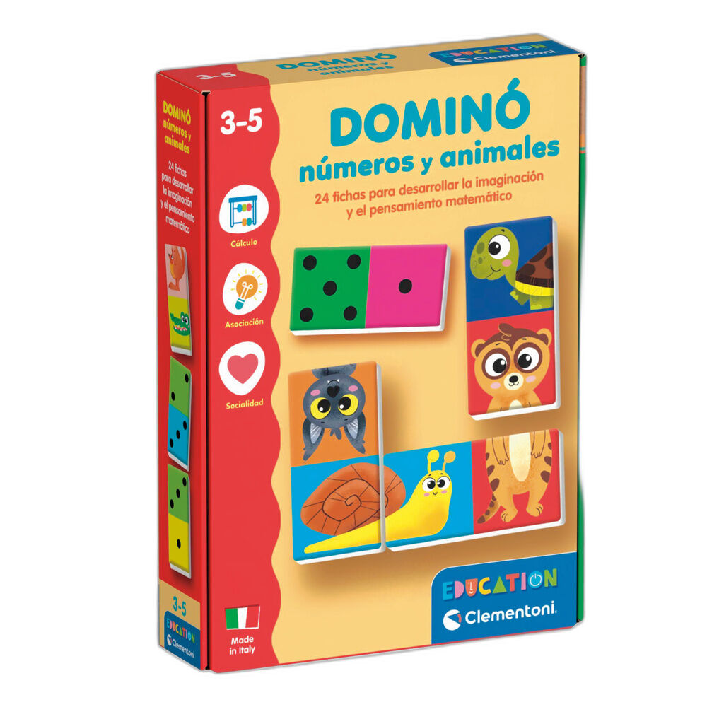 domino numbers and animals