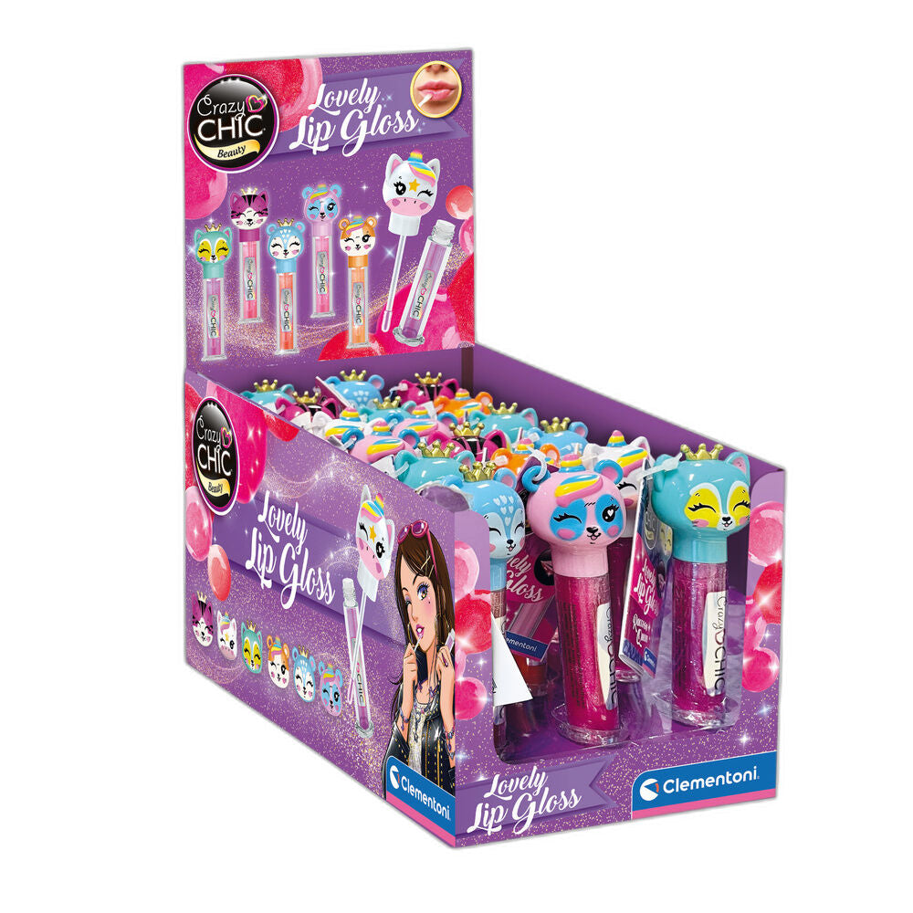 crazy chic animals lip gloss assortment