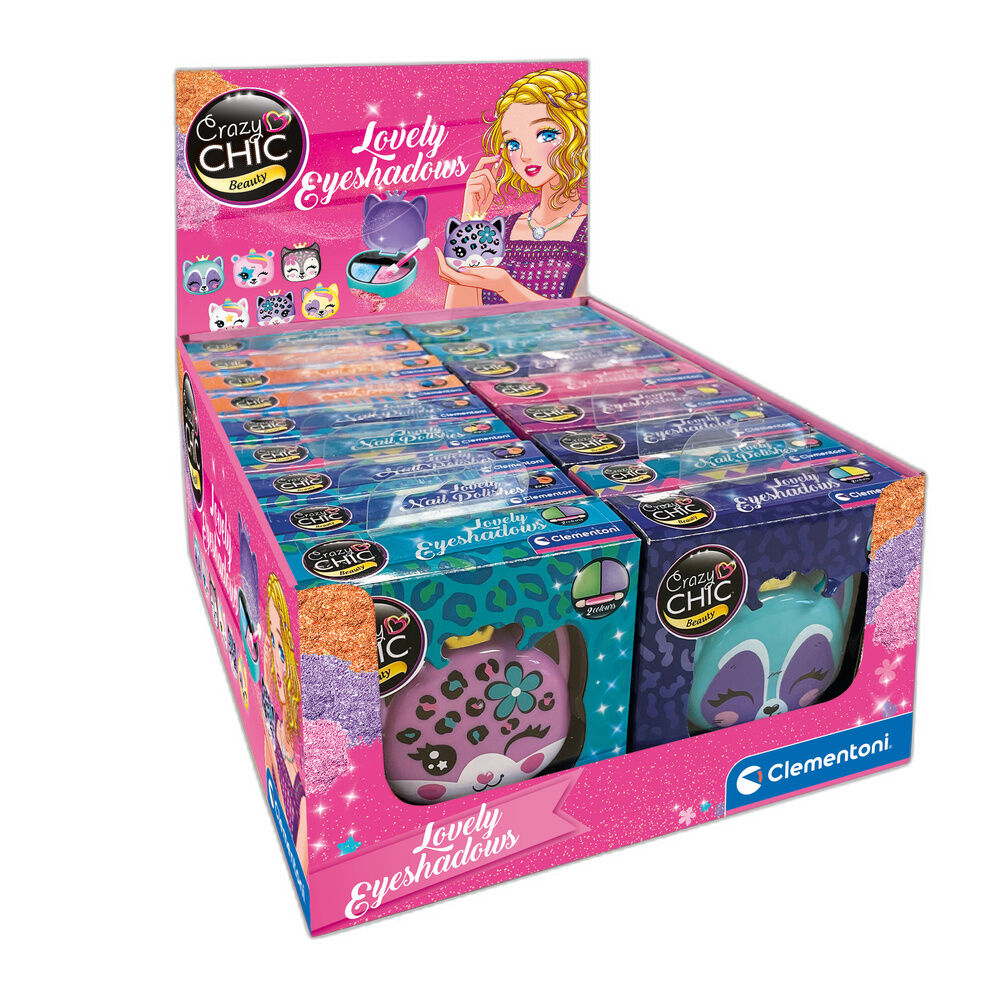 crazy chic animals assorted eyeshadow palette