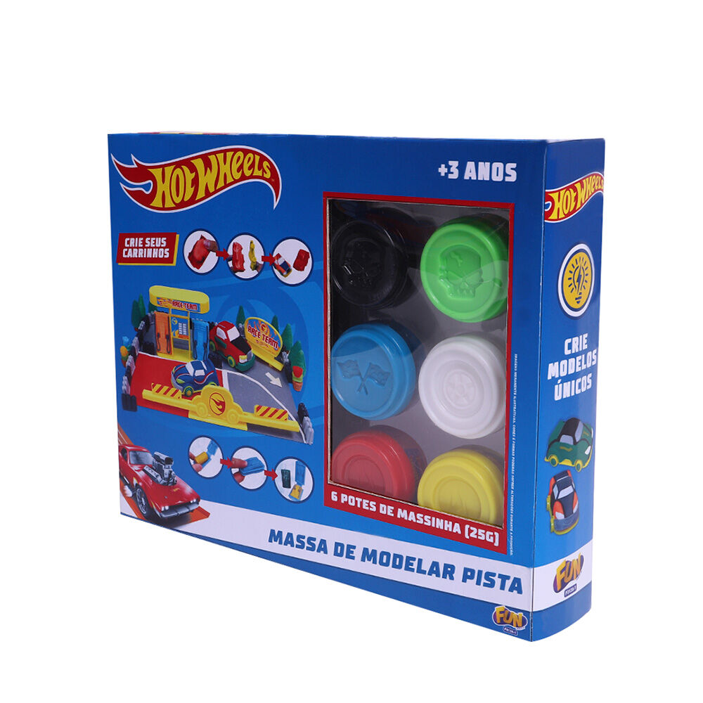Circuit Hot Wheels Play Doh avec 4 bacs