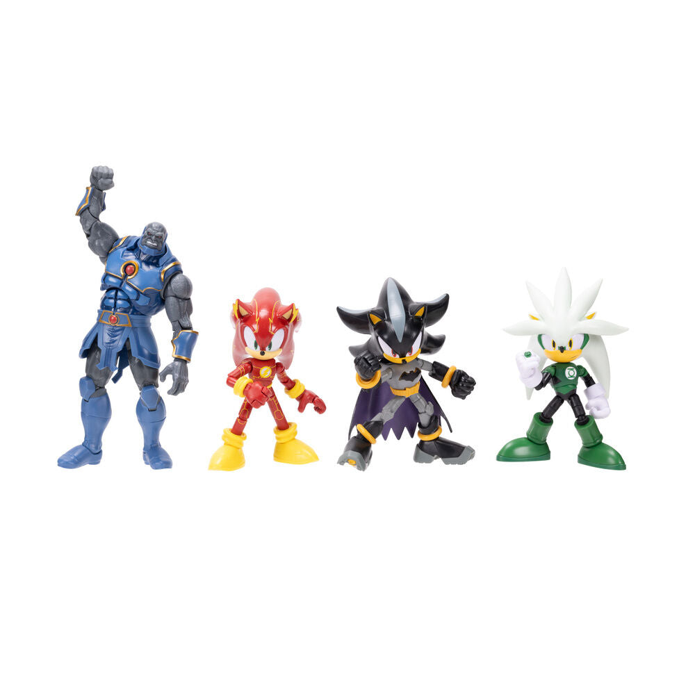 Blister 4 figures Sonic The Hedgehog DC Comics 12cm