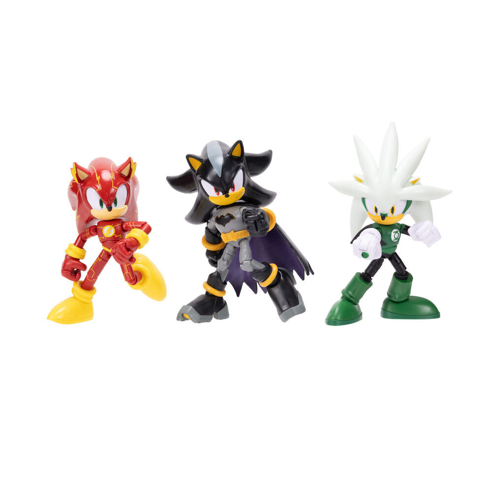 Blister 4 figures Sonic The Hedgehog DC Comics 12cm