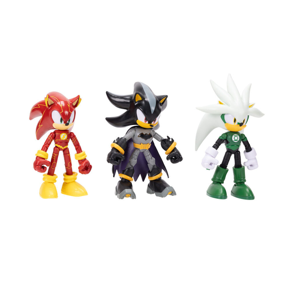 Blister 4 figures Sonic The Hedgehog DC Comics 12cm