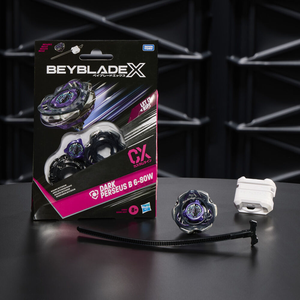 Kit di avviamento Beyblade X Dark Perseus B 6 80W