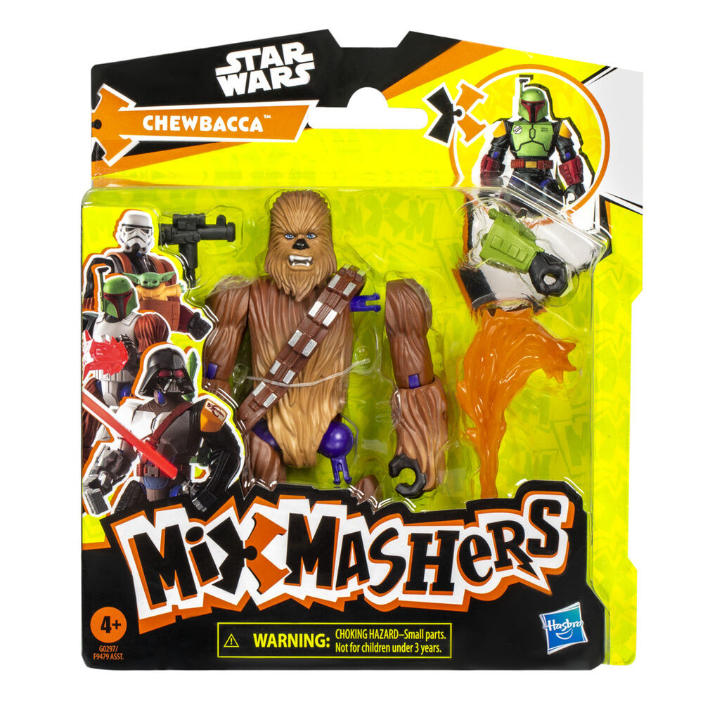 chewbacca mix mashers star wars figure 12cm