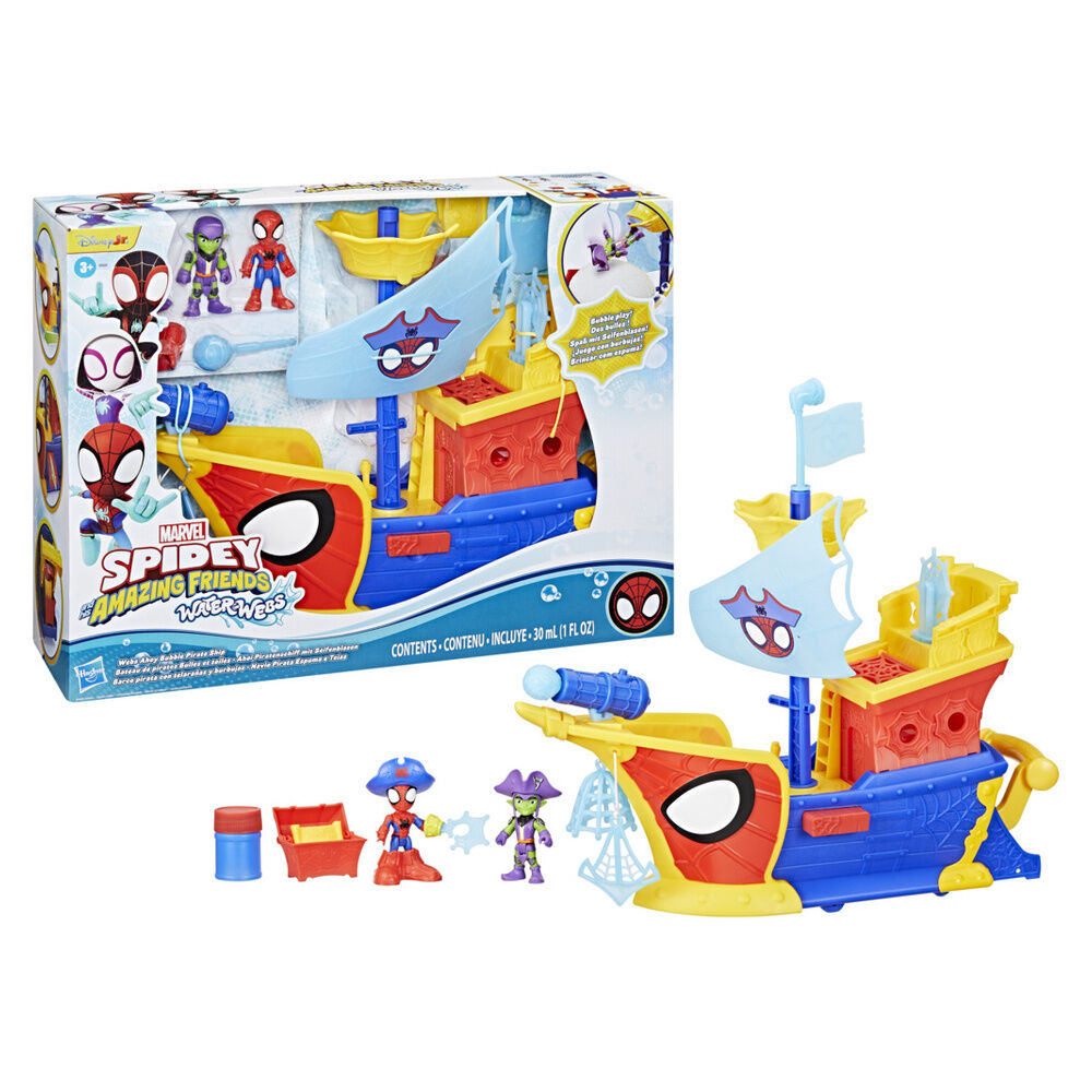 spider web and bubble pirate ship spidey marvel