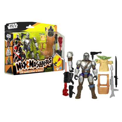 Figurka The Mandalorian & Grogu Deluxe Mix Mashers Star Wars 12 cm