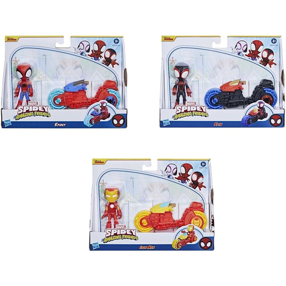 vehicle  spider man marvel 10cm figure (assorted)