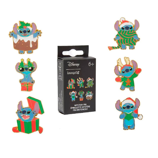 Blind Box Mystery Enamel Pin Holiday Stitch Disney Loungefly Assortment