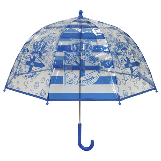 deportivo de la coruña transparent bubble manual umbrella  48cm