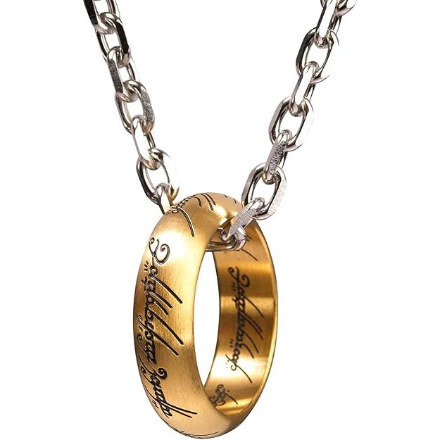 Colgante réplica del anillo de El Señor de los Anillos