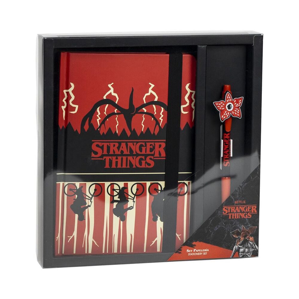 Conjunto de papelaria Stranger Things