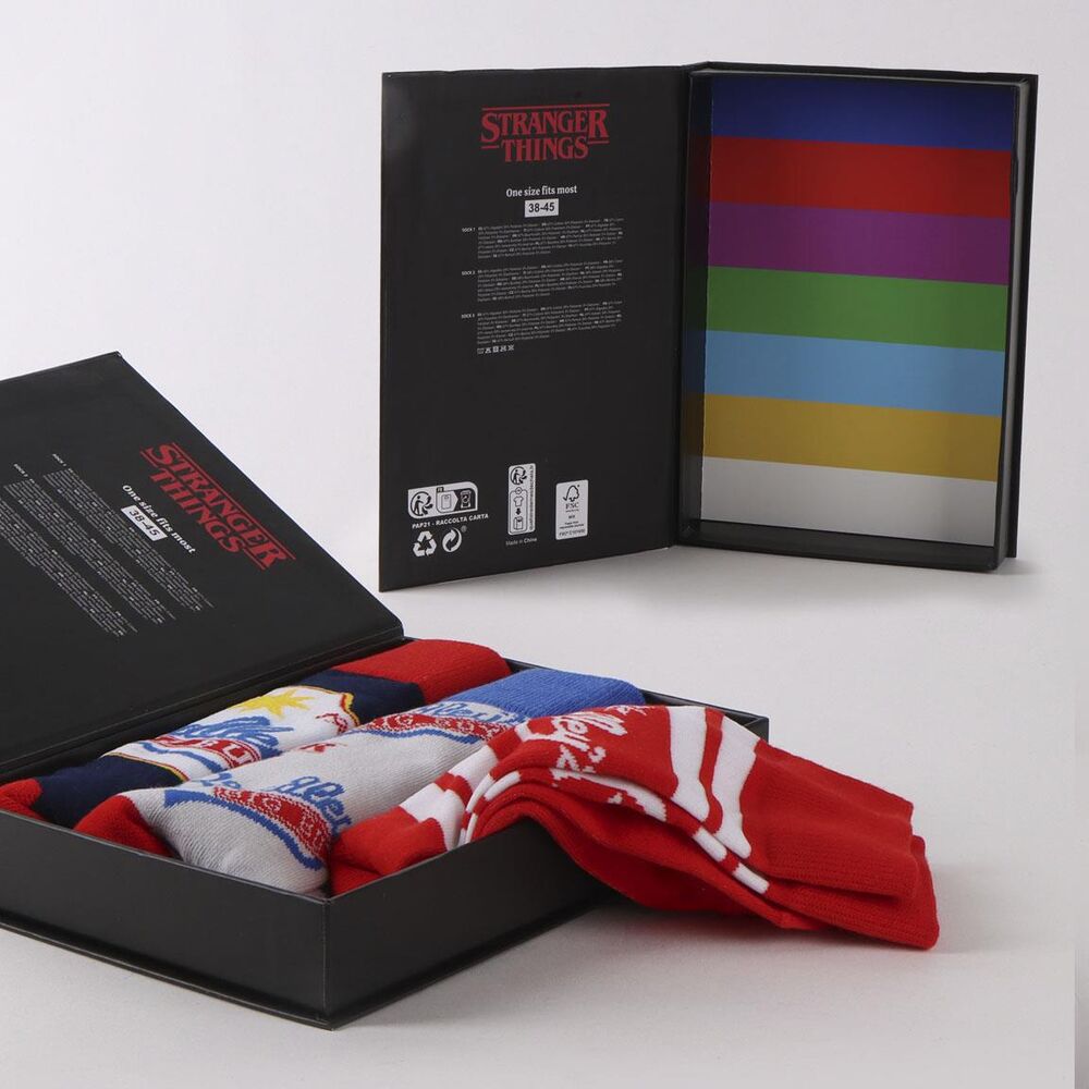 Set 3 Adult Stranger Things Socks
