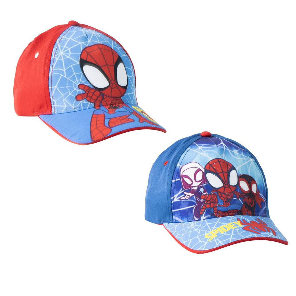 assorted marvel spidey caps