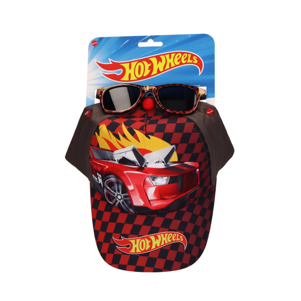 hot wheels cap and sunglasses set