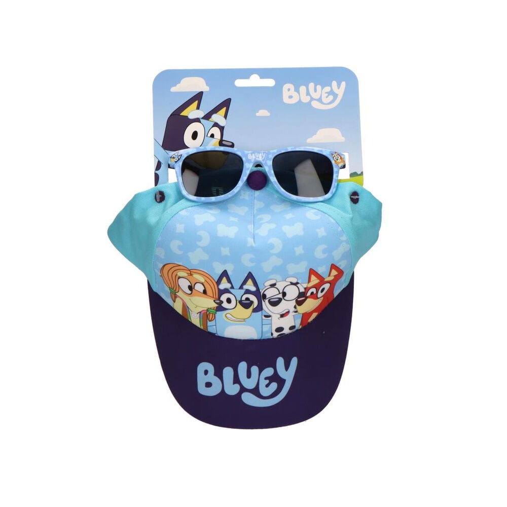 Bluey cap and sunglasses set