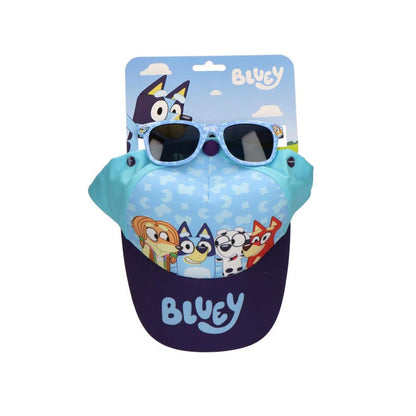 Bluey cap and sunglasses set
